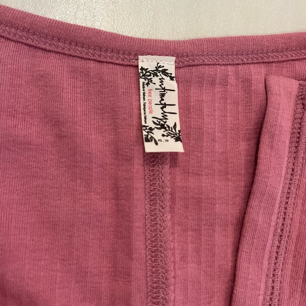 free people pink top